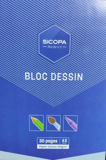 Bloc Dessin  30 pages 120g