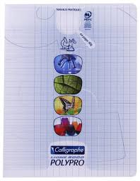 [18185] Cahier Piqué TP Polypro Transparent 64P 17 x 22 90G
