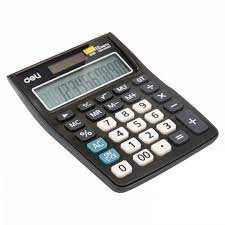 Calculatrice De Bureau Deli Gris