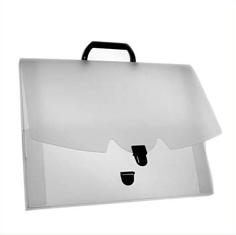 [4176] Valisette Plastique Transparent 34*32 Cm