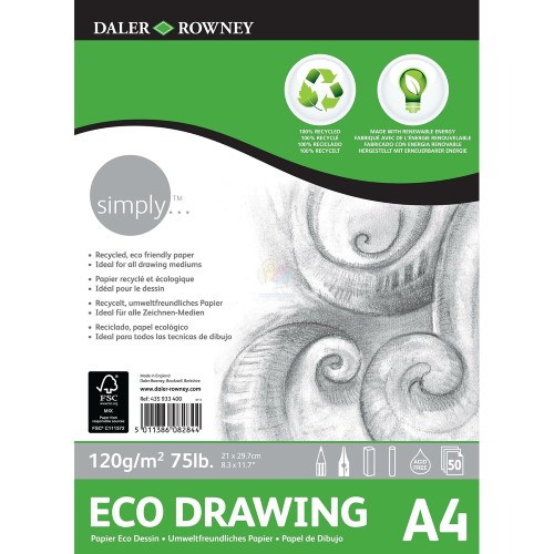 Bloc à Dessin A4 Eco Drawing 50F