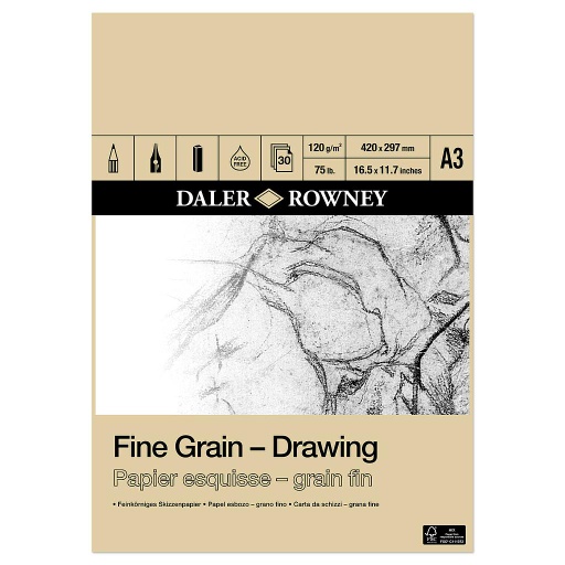 Bloc à Dessin Fin Grain 120G A3