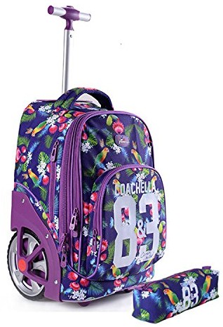 [6920180180337] Cartable à roulette + trousse