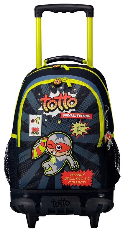 Cartable scolaire avec top roulettes