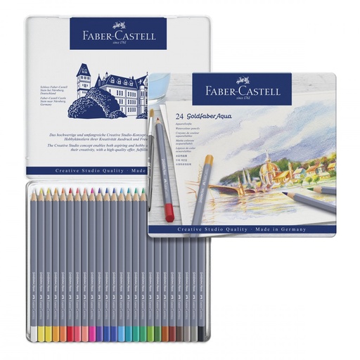 24 Crayons de couleur Aquarelles