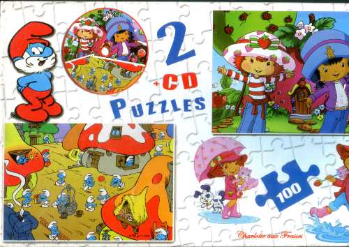 [6193005046693] 2 Puzzles +CD 100 Pièces