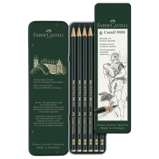 [119063] Set de 6 Crayons Graphite