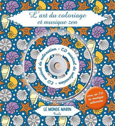 L'art du coloriage et musique zen : le monde marin