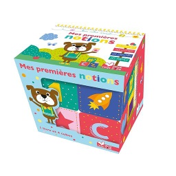 Mes premières notions  - Coffret avec 1 livre et 4 cubes