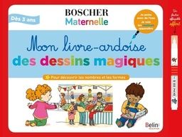 Mon livre-ardoise des dessins magiques  - Pour découvrir les nombres et les formes. Avec 1 feutre à eau