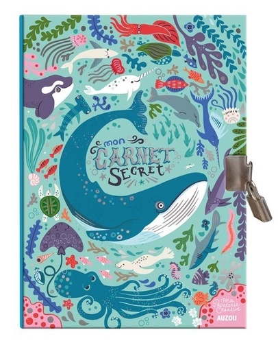 Mon carnet secret Océan  - Avec un cadenas