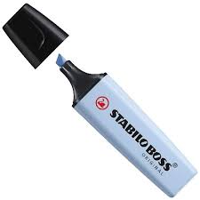 Surligneur STABILO Boss Original Pastel - Bleu Nuage