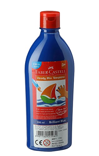 [144508] Bouteille de Peinture 500 ML Tempera Bleu Fonce