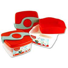 [Rèf ET87010300] Boite Gouter Picnik Origins Medium Rouge