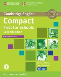 Compact First for Schools Workbook with Answers with Audio-