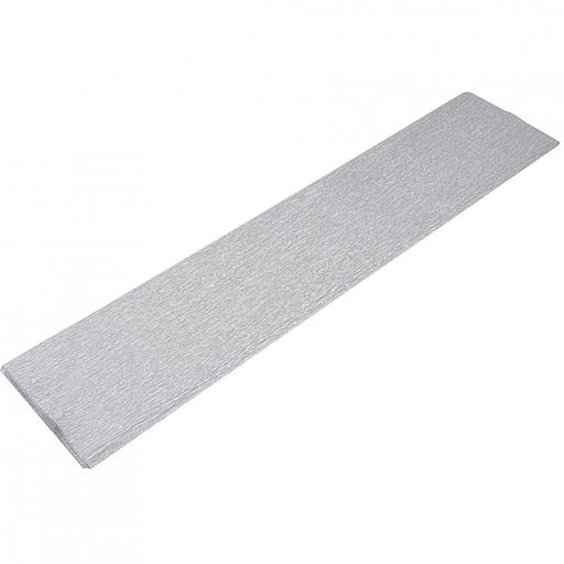 Papier Crépon métallisée Argentée