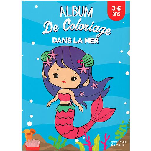 [CHR0801] DANS LA MER ALBUM DE COLORIAGE