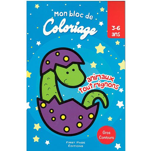 [CHR0795] LES ANIMAUX TOUT MIGNONS MON BLOC COLORIAGE