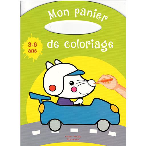 [CHR0823] VEHICULE MON PANIER DE COLORIAGE