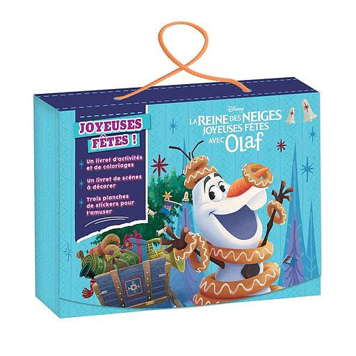 La Reine des Neiges, Joyeuses fêtes avec Olaf : Joyeuses fêtes !  - Avec 1 livret de scènes à décorer, 3 planches de stickers pour t'amuser, 1 livret d'activités et de coloriages