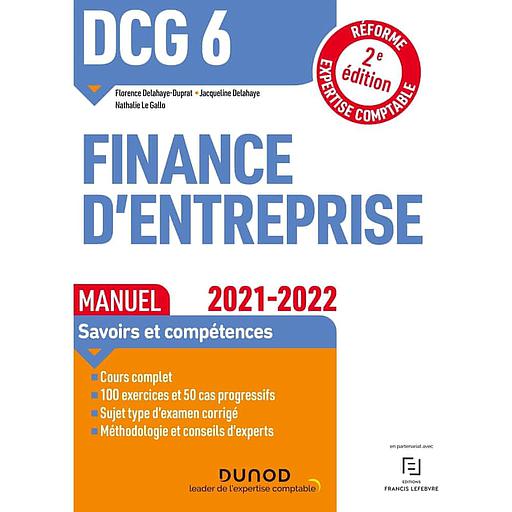 [9782100823918] Finance d'entreprise DCG 6  - Manuel