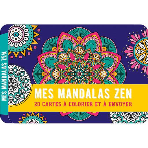 Mes Mandalas Zen  - 20 cartes à colorier et à envoyer
