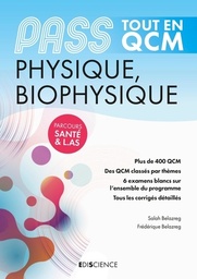 PASS Physique, Biophysique Tout en QCM  - Parcours Santé & L.AS