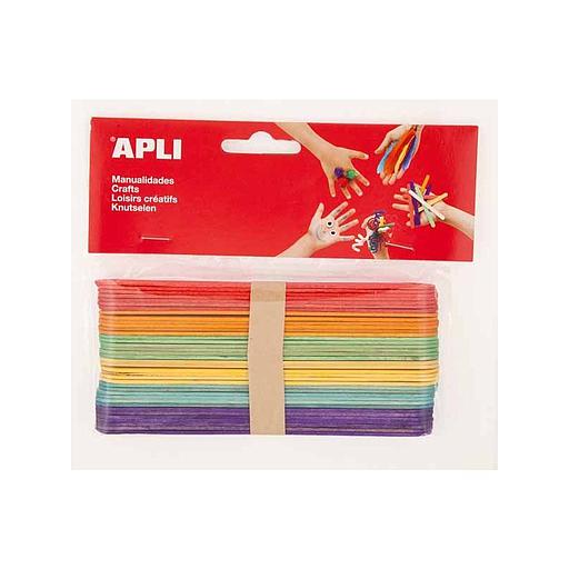 [13269] Sachet de 40 Battons en Bois Couleurs ASS Kids Ft 150*18
