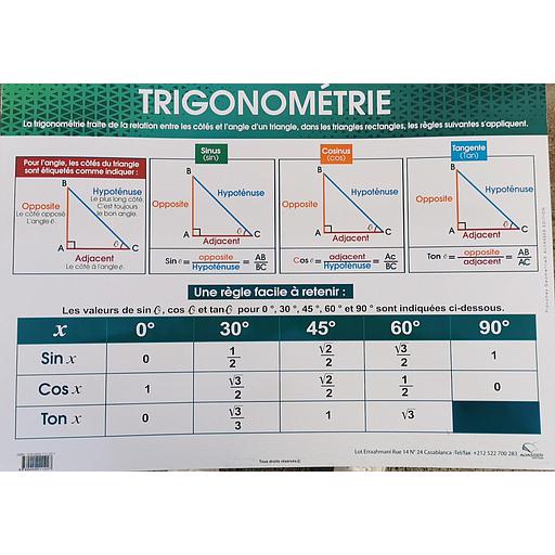 [9780000111227] Poster "Trigonométrie"