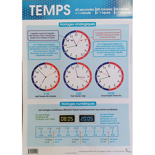 [9780000111227] Poster "Le temps"