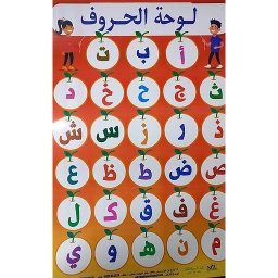 لوحة الحروف بدون صور عربي