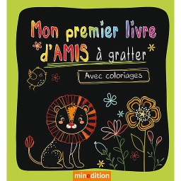Mon premier livre d'amis à gratter  - Avec coloriages