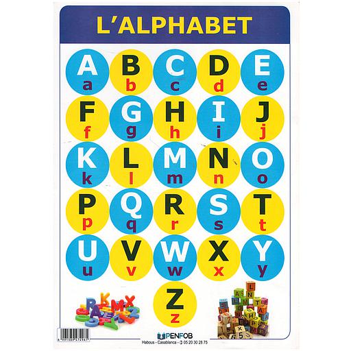 [6991389474961] Tableau d'écriture : L'Alphabet