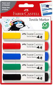 [119520] Set de 5 Marqueurs Textile Basic