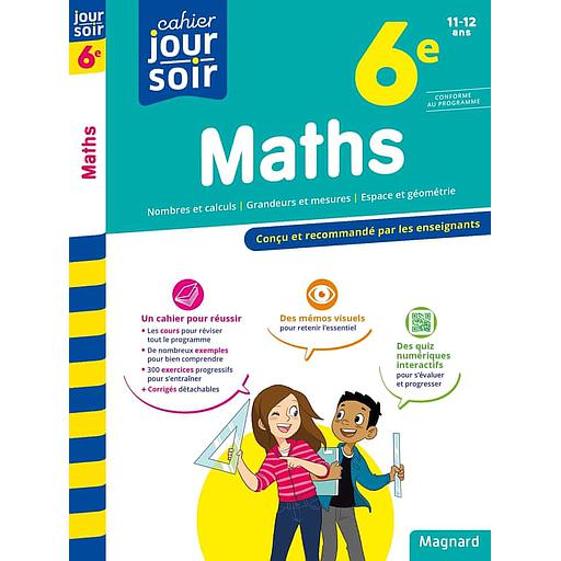 [MAG777293] Cahier du jour/Cahier du soir Maths 6e