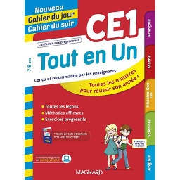 Nouveau Cahier du jour Cahier du soir - Tout en un CE1