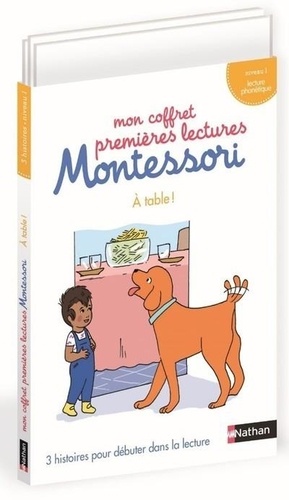 [NAT279153] Mon coffret premières lectures Montessori : Vite, à table ! - As-tu vu Mario ? - La grotte du lac