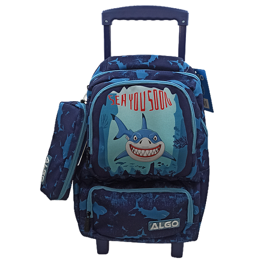 [231604-TB] Cartable Trolley 2 Pieces Algo N°16 Shark