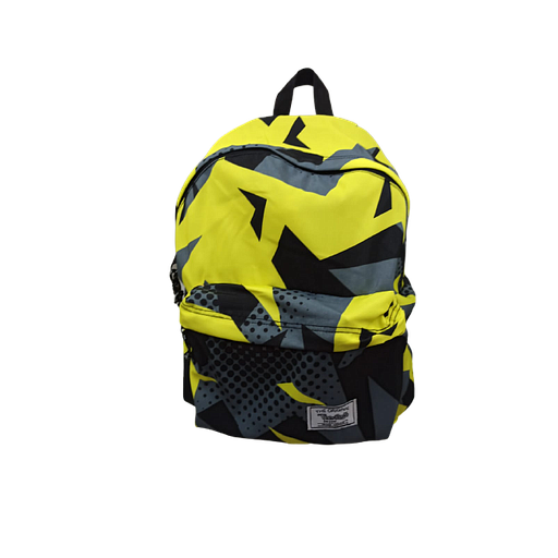 Sac Dos Padded Motif Eclair Jaune N 06 ALMOUGGAR.COM