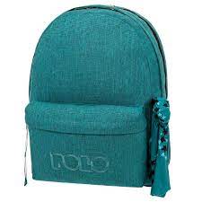 [5803] Sac à Dos Polo Double Scarf Tissu Bleu Turquoise