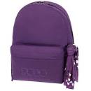 [4701] Sac à Dos Polo Backpack+Scarf Tissu Violet