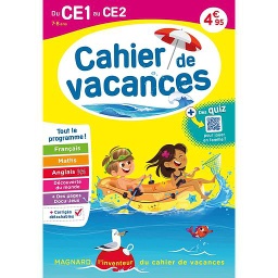 Cahier de vacances du CE1 au CE2