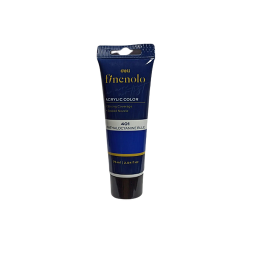Peinture Acrylique 75ML Deli Bleu de Cobalt