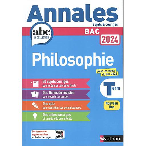 Philosophie Tle  - Sujets & corrigés
