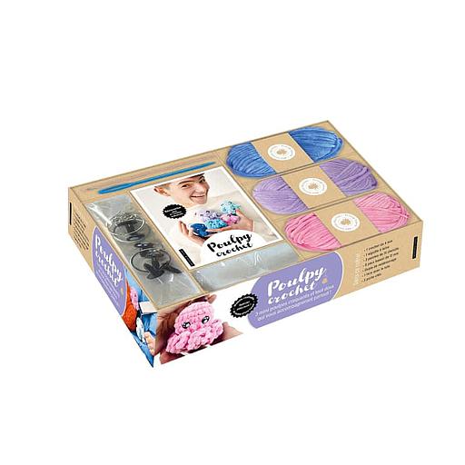 Poulpy crochet  - Coffret avec accessoires et 1 livre
