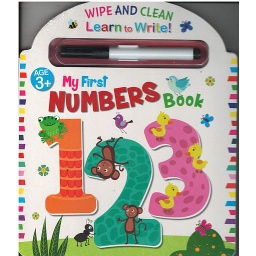 Wipe and Clean - My First Numbers Book - 3+