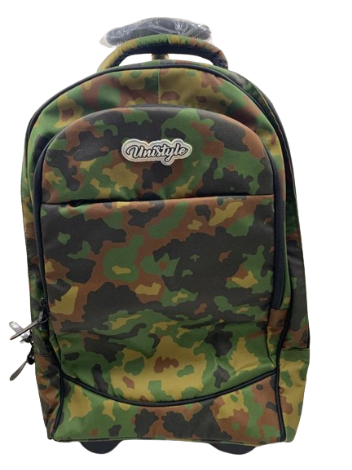 [TT23-MT1] Cartable a Roulette 2 Poche Tissu Imperméable avec Roues Silencieuses