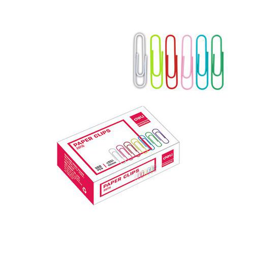 [E39716] Boite de 100 Pcs Trombones Deli 33MM
