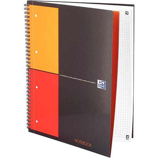 [100104329] Cahier Polypro à Spirales 240 x 320 Oxford 160 Pages Petits Carreaux