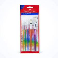[280815] Set de 5 Pinceau TRI-GRIP 3 Ronds + 2 Plats